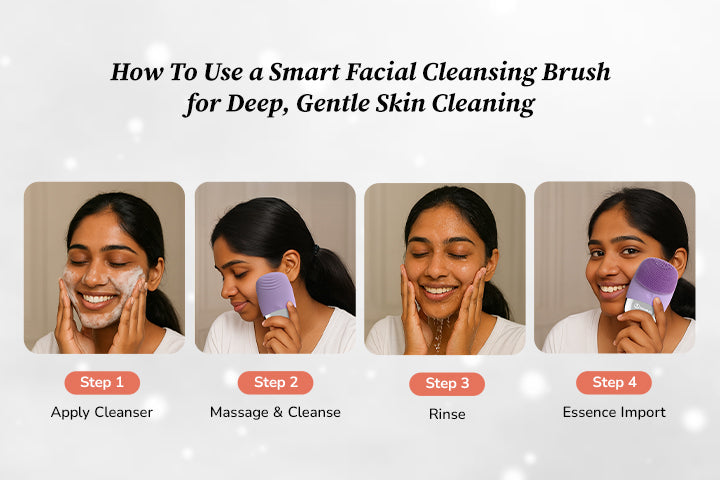 How To Use a Smart Facial Cleansing Brush for Deep, Gentle Skin Cleaning