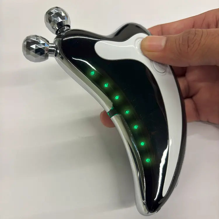 Green Light (520 nm) - Smart Gua Sha device removes acne, blackheads and pimples effectively.