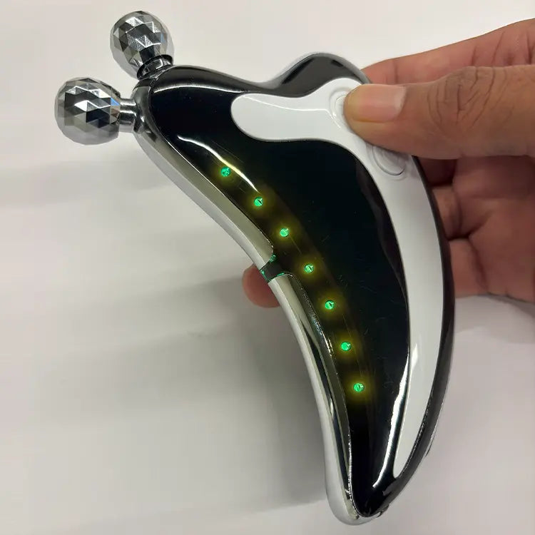 Yellow Light (580 nm) - Strengthens essence penetration, alleviates acne with rechargeable Gua Sha tool.