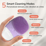 5 smart cleaning modes of the Manimo Facial Cleansing Brush
