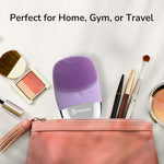 Manimo Facial Cleansing Brush perfect for Home, Gym and Travel.