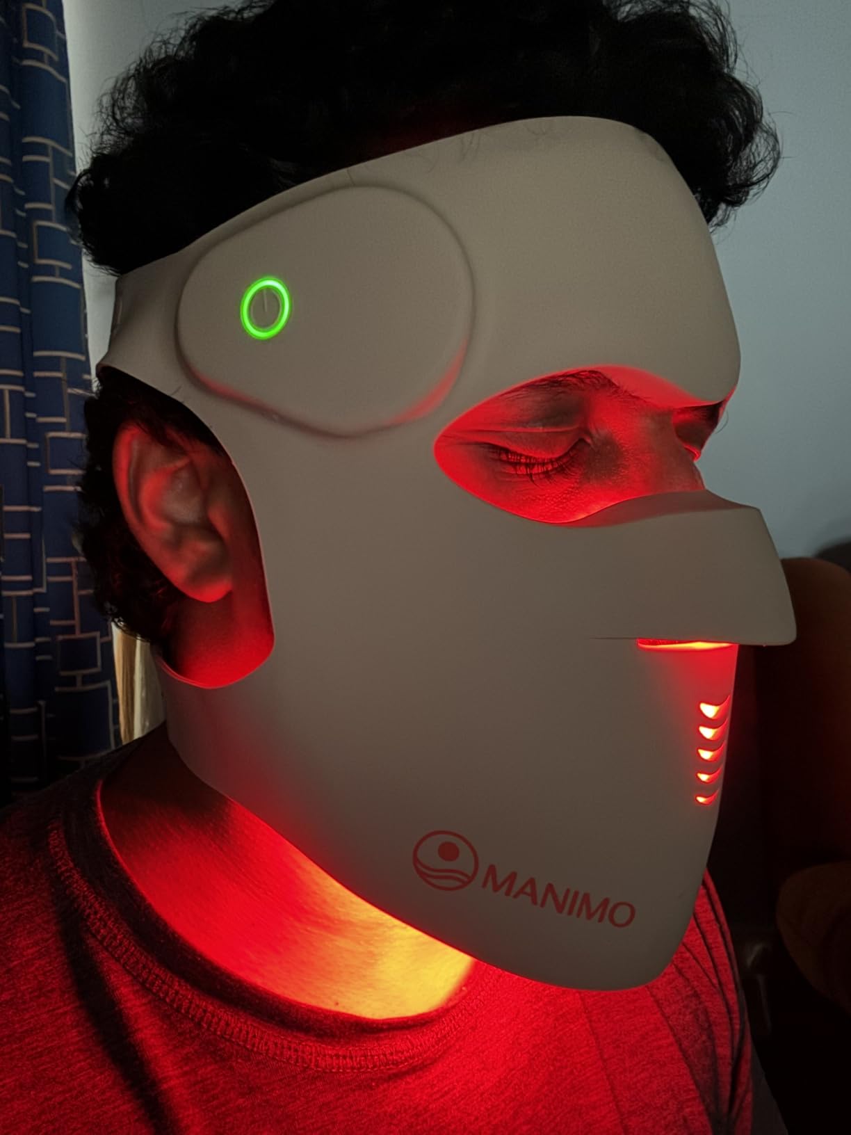 This skin rejuvenation LED mask made my skin firmer and more even. I honestly feel younger.